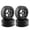 Black, variant on 4pcs 5-Spoke 102mm RC Off-Road Car Tires / 4.02 inches Heavy Duty Rubber 17mm Hex Wheel Upgrades Replacement for Arrma 1/7 Felony