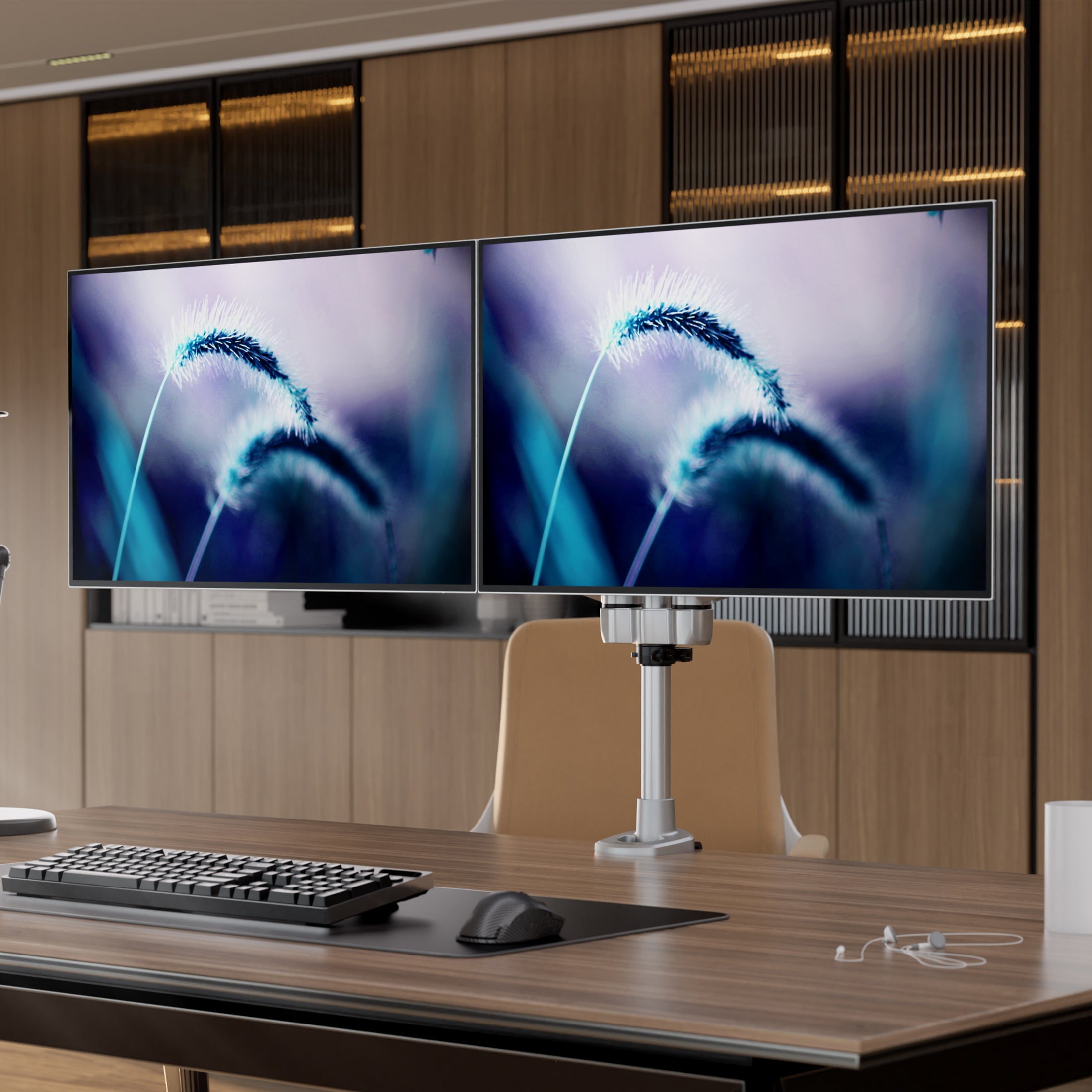 CLiX Series Full Motion Dual Monitor Desk Mount