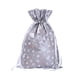 thumbnail image 1 of Injueey Bolsa de regalo de Santa caramelo bolsa de bolsa copo de nieve crujiente bolsa adornos con letras Merry Christmas para nuevo para el Kits de decoración para fiestas Plata mediana, 1 of 6