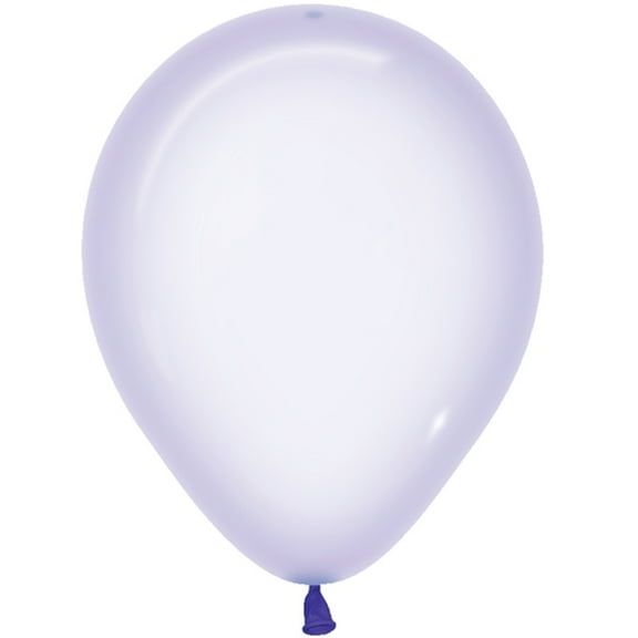 5 inch Sempertex Crystal Pastel Lilac Latex Balloons (100 Pack) - Party Supplies Decorations