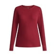 thumbnail image 5 of Time and Tru Women's Thermal Tee with Long Sleeves, Size XS-XXXL, 5 of 5