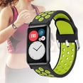 thumbnail image 3 of Bluelans Correa de Reloj de Silicona Hueca de Doble Color Pulsera de Repuesto Compatible con Huawei Watch Fit, 3 of 5