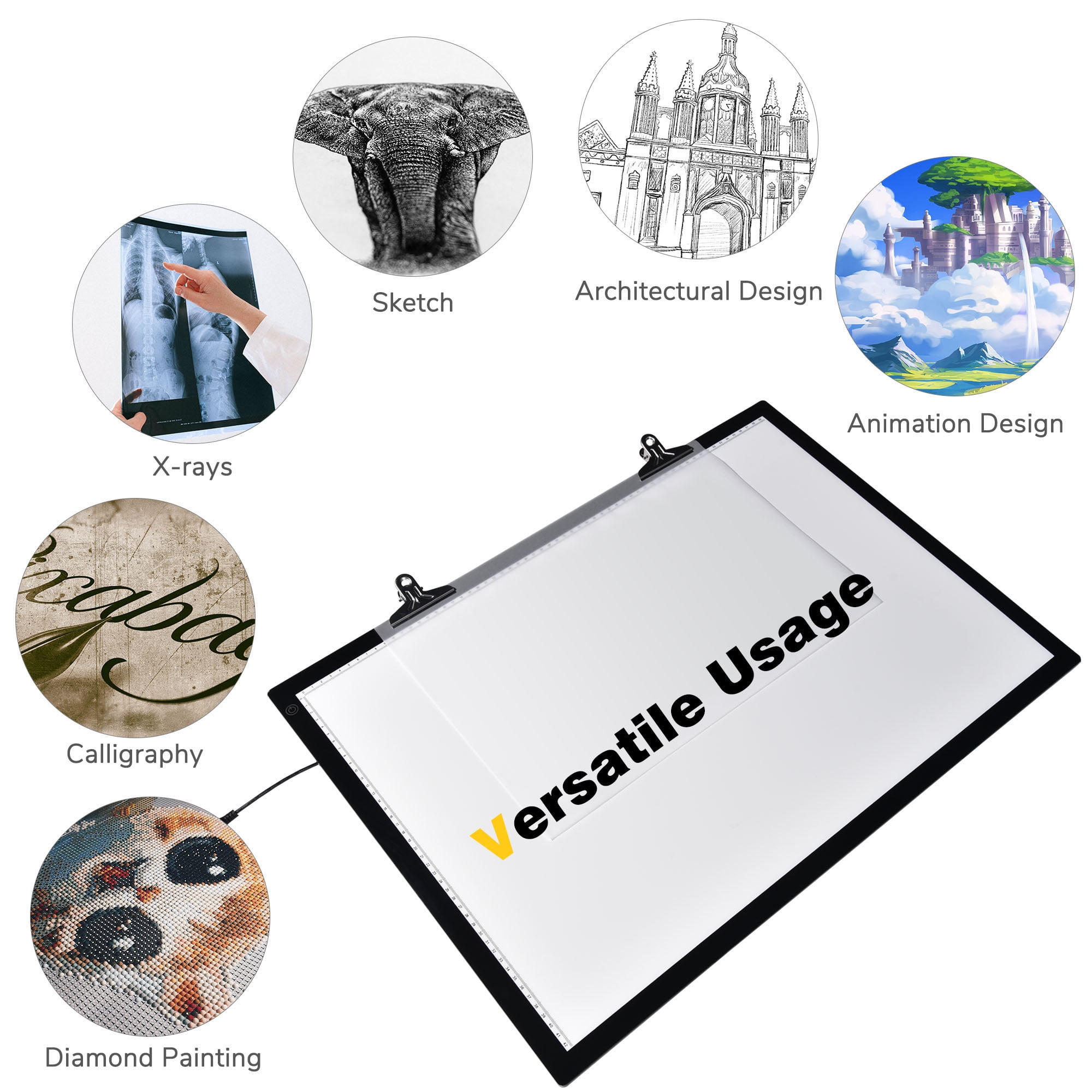 Free Shipping! Yescom Portable A2 LED Light Box 25