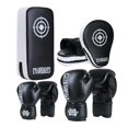 thumbnail image 1 of Guantes de boxeo mitones Kick Pack Set Kick Boxing Strike Pads equipo de boxeo Negro, 1 of 8