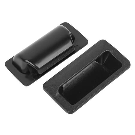 Unique Bargains Cabinet Hardware Parts Black Plastic Finger Insert