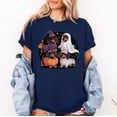 thumbnail image 2 of Weiner Dog Witch Happy Halloweenie Cute Halloween Dachshund T-Shirt, Multicolors, Size S-5XL, 2 of 5
