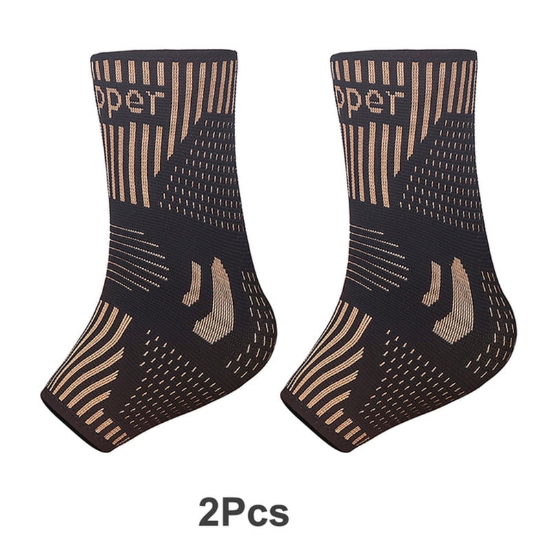 Copper Ankle Brace Infused Compression Sleeve Support for Plantar