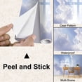 thumbnail image 4 of Peel and Stick Wallpaper Canvas Christian cross appears bright sky Modern Art Wall Mural Decor Self Adhesive and Removable 100in x 144in, 4 of 7