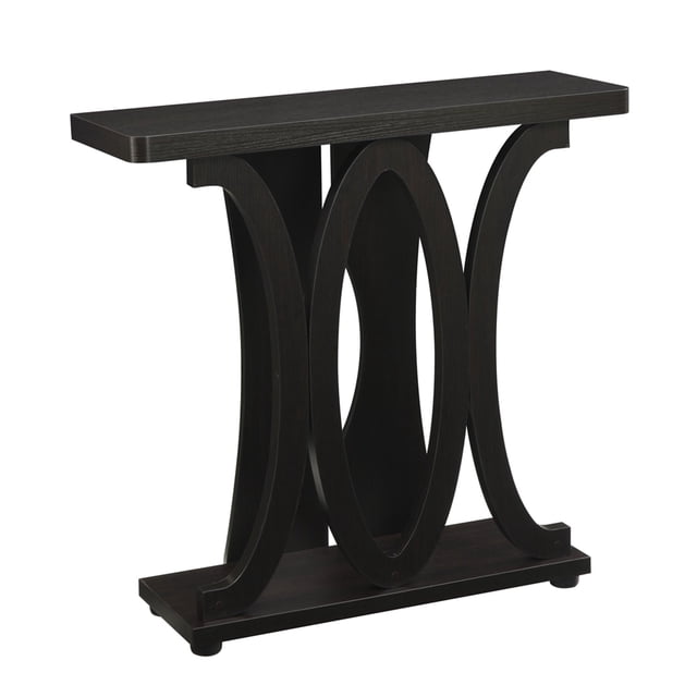 Convenience Concepts Newport Hailey Table Console, Fini Bois Espresso