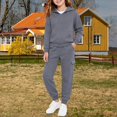 thumbnail image 5 of Ulanda Boys 2 Piece Outfits Sweatsuit Hoodie and Sweatpants Tracksuit Athletic Jogger Sets Toddler Kids Matching Sets (Grey, 3-4 Years), 5 of 6
