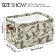 thumbnail image 3 of Wild Ducks Flying Storage Bins with Handle Fabric Organizer Basket Foldable Box 1 Pack 14.2x10.2x8.3, 3 of 8