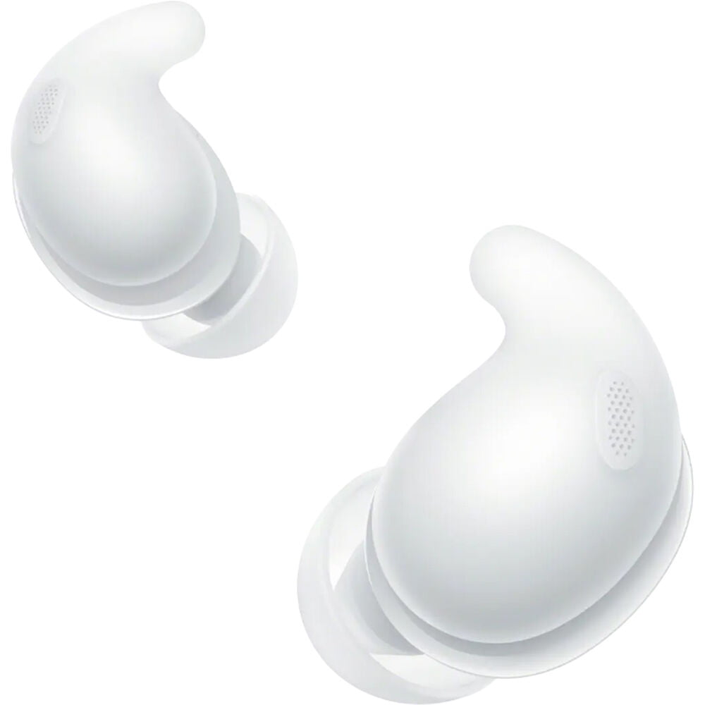 Sony LinkBuds Fit Truly Wireless Noise Cancelling Earbud Headphones (WFLS910N/W) - White Bundle with Deco Essentials 6 Pairs of In-Ear Earbud Tips and More