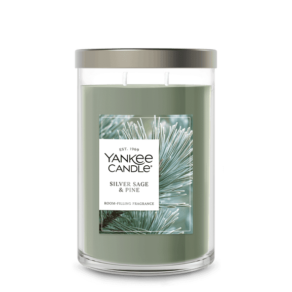 Yankee Candle Signature Large 2-Wick Candle, Silver Sage & Pine, 20 oz