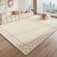 thumbnail image 3 of Japanese Style Living Room Decoration Plush Rug Light Luxury Rugs for Bedroom Thicken Non-slip Mat Home Cream Cloakroom Carpet My Lux Decor Round, 3 of 14