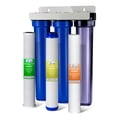 thumbnail image 1 of iSpring Système de Filtration d'Eau pour Toute la Maison, Réduit la Chloramine, les PFAS, le Chlore, les Sédiments, Système de Filtration d'Eau pour Toute la Maison à 3 Étapes, 5 Microns, Entrée/sortie de 3/4 Pouces, Modèle : WCB32C-GAC, 1 of 6