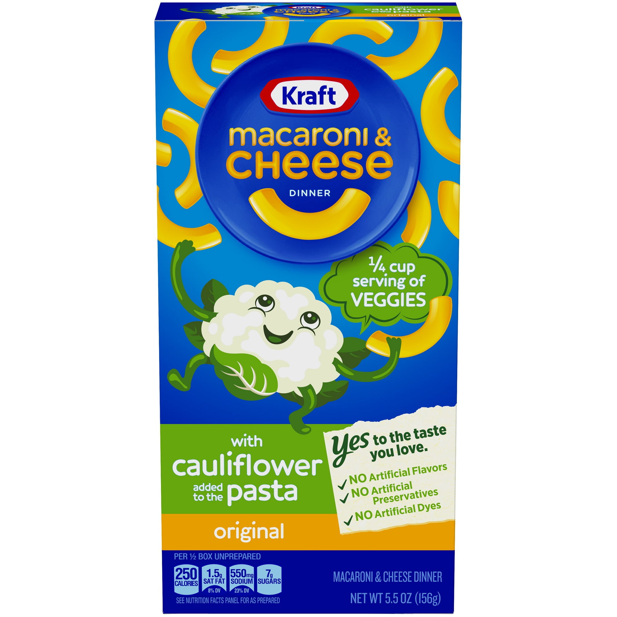 Kraft Original Cauliflower Pasta Mac & Cheese (Pack of 12)