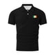 thumbnail image 4 of Blusa y camisa de manga corta con cuello vuelto para hombre, estilo informal, con estampado del Día de San Patricio, botones deportivos, de cedro, de manga corta, con cuello vuelto, de poliéster., 4 of 5