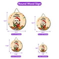 thumbnail image 5 of Merry Christmas Santa Havanese Scarf Twinkling Lights Xmas Holiday Round Wood Sign Havanese Dog Lover Gifts Idea Hanging Wall Home Decor - 00022, 5 of 5