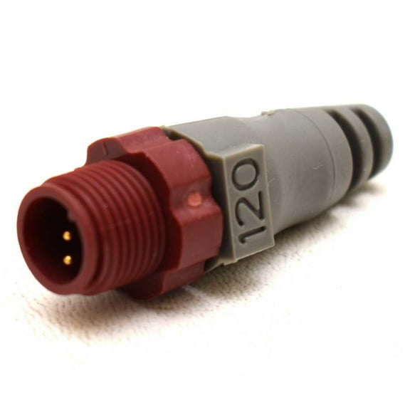 Lowrance Boat 120-OHM Male Terminator 119-99 | TR-120M-RD 2-Pin GPS