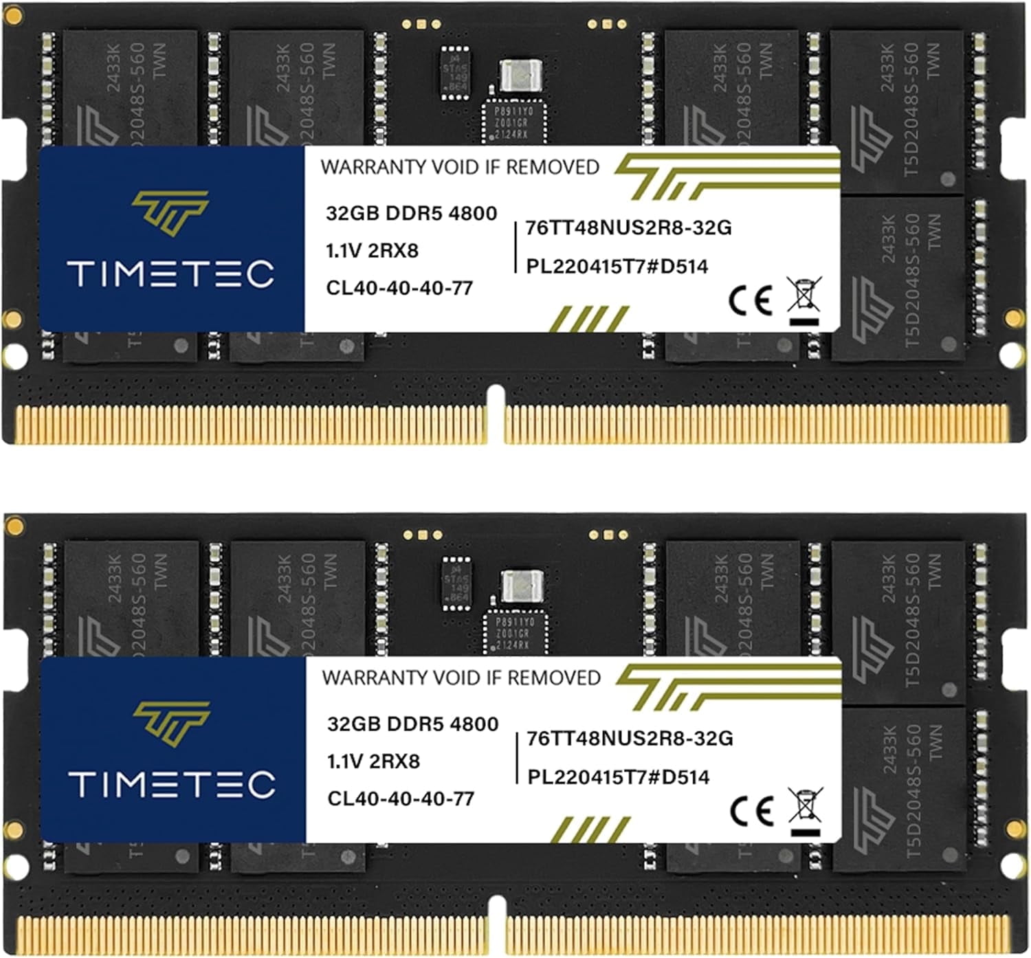 Corsair 16GB DDR5 4800MHz SO-DIMM ×2 CORSAIR Vengeance 16GB (2 x 8GB)SO-DIMM DDR5 4800 (PC4 38400