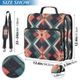 thumbnail image 2 of FORMRS Zipper Binder with Shoulder Strap 2-inch Ring 500 Sheet Capacity File Bag, Green Abstract, 2 of 5