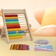 thumbnail image 3 of Juguetes de matemáticas Montessori Regalos Montessori Ábaco de 10 filas con 100 cuentas de colores para 8cmx21cm, 3 of 9