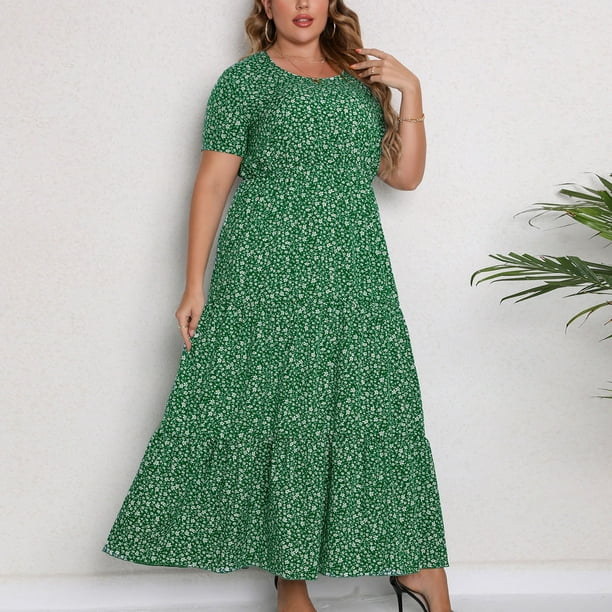 Plus Size Clothing for Women Dresses 5X Women Summer Casual Dress