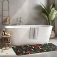 thumbnail image 2 of Red Mushroom Gnome Dark Green Pattern Kitchen Rug Mat,Kitchen Runner Rugs Non Skid Washable,Decorative Kitchen Floor Mats for Kitchen,Sink,Laundry,17"x47.2", 2 of 7