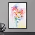 thumbnail image 2 of wall26 Framed Canvas Print Wall Art Watercolor Rainbow Effect Daisy &amp; Lily Bunch Floral Botanical Illustrations Modern Art Rustic Scenic Colorful for Living Room, Bedroom, Office - 24"x36&qu, 2 of 5