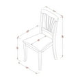 thumbnail image 6 of East West Furniture DMAV5-OAK-C 5 Piece Dining Room Set - Oak Dining Room Table and 4 Oak Linen Fabric Kitchen & Dining Room Chairs with Slatted Back- Oak Finish, 6 of 10