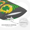 thumbnail image 5 of Balery Spring St Patrick’s Day Irish Gnomes Pillow Covers,Bed Pilowcases,Reversible Plush Throw Pillow Covers End Pillow Encasement,Pillow Case - 14"X20", 5 of 9