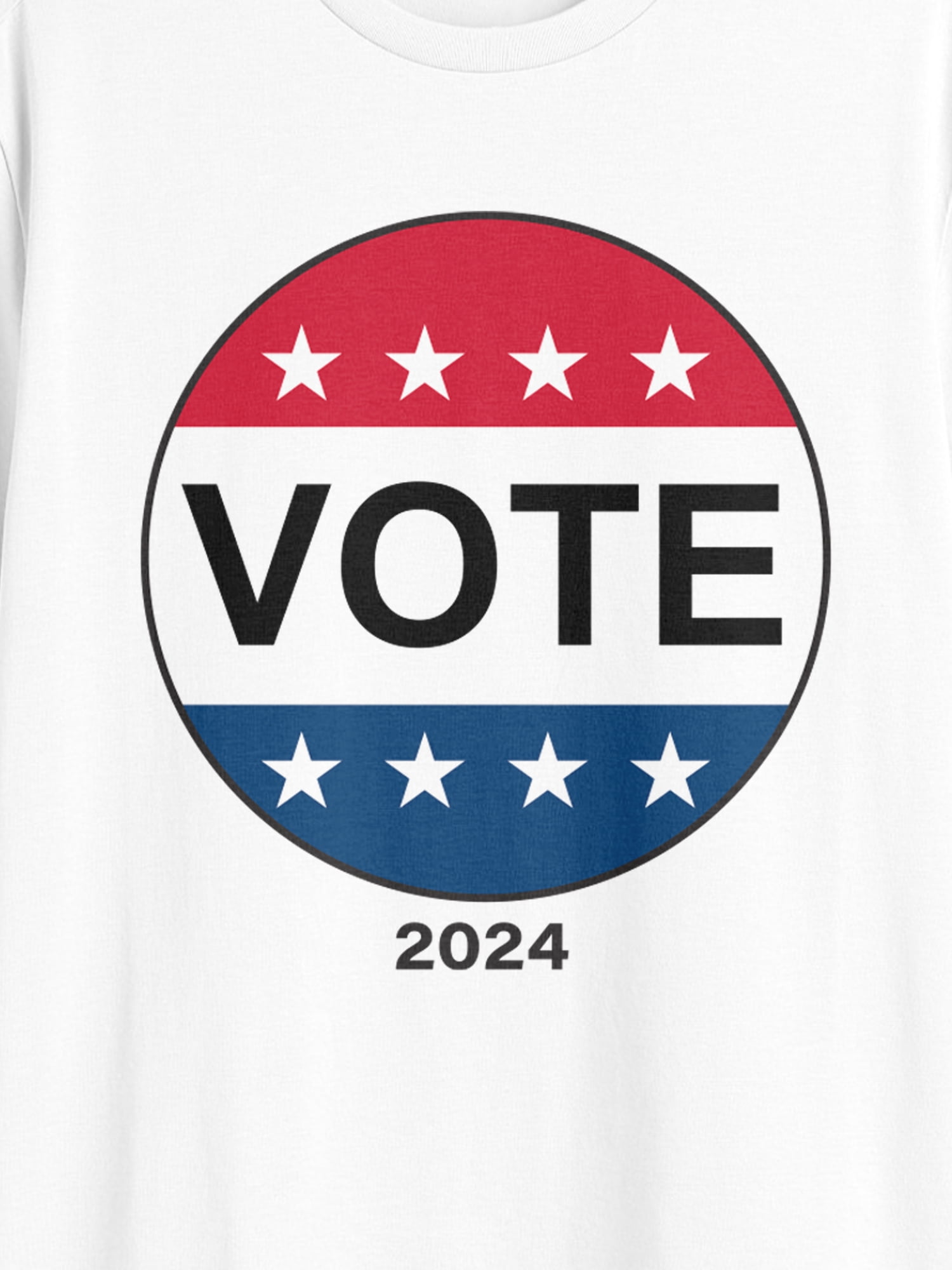 Vote 2024, Men's Apparel Graphic Crew Neck Tee, Sizes S-3XL