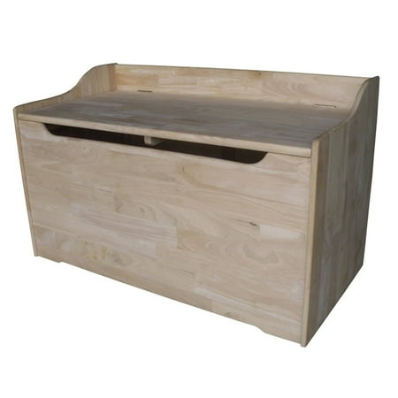 International Concepts Medium Toy Storage Box with Curved Top, Unfinished - Walmart.com