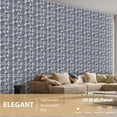 thumbnail image 2 of 30 Pack Textured 3D Wall Panels for Interior Wall Decor, PVC Decorative Wall Panels for Living Room Bedroom Hotel Office, Gray 11.8''x11.8'' Cover 29 Sq.​ Ft​, 2 of 5