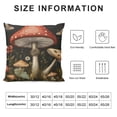 thumbnail image 6 of Nawypu  Square Throw Pillow Covers Forest Mushrooms Green Leaves Pillow Cases Decorative for Home Bedroom Sofa Meadow Floral Butterfly Dragonfly Painting Pillowcases Standard2pc, 6 of 6