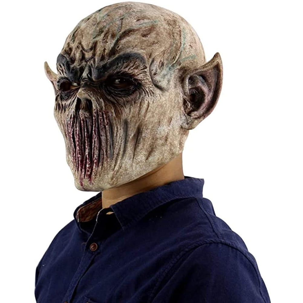 Máscara De Extraterrestre De Halloween De Látex Realista, Para Cabeza Completa Y Fiestas De Disfraces