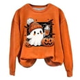 thumbnail image 4 of Shadoumai Halloween Spooky Graphic Sweatshirt For Women Cute Print Pullover Sweatshirts Pumpkin Ghost Sweater Plus Size Outfit, 4 of 4