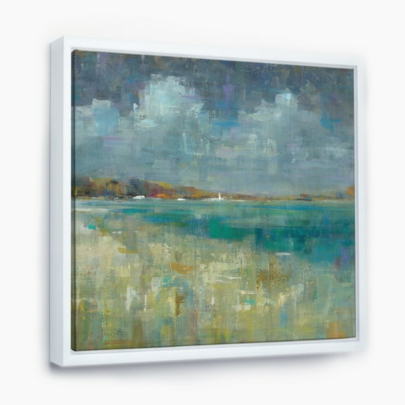 Designart ' Sky and Sea ' Nautical & Coastal Framed Canvas