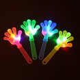 thumbnail image 5 of Badajo luminoso fluorescente palma aplauso flash aplauso mano grande Vibraciones navideñas Badajo Niños Adultos, 5 of 5
