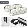 thumbnail image 4 of Cauagu Floral Print Leather Pencil Pen Case - Stationery Bag Portable Stationery Bag Big Capacity Pencil Pouch Cosmetic Organizer Bag for Men & Women, 4 of 7