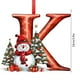 thumbnail image 3 of Adorno Navideño Colgante para Árbol de Navidad con 26 Letras | Adornos Navideños Diy para Colgar En El Árbol - Acrílico, 10 Cm - 26 Unidades | Adornos Navideños para El Hogar, La Oficina, El Árbol, L, 3 of 5