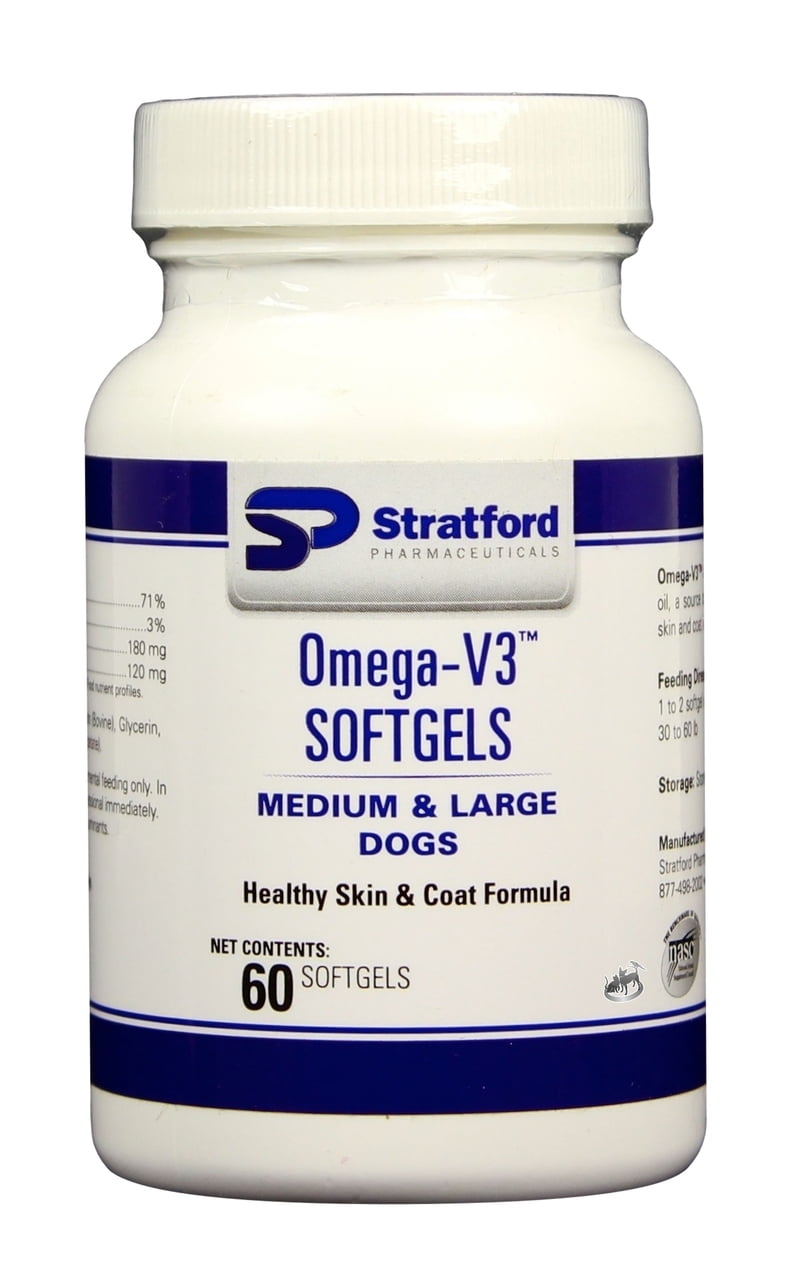 OmegaV3 EFA Softgels for Medium & Large Dogs (60 count)