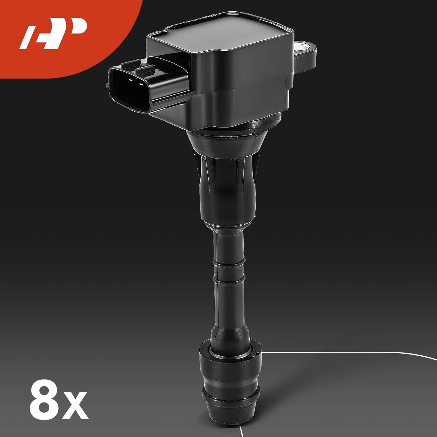 A-Premium Set of 8 Ignition Coil Pack and Iridium Spark Plugs Compatible with Infiniti M45 2003-2004 2006-2010, FX45 2003-2008, Q45 2002-2006, 4.5L, Replace# 22448AR215, NGK4469