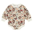 thumbnail image 1 of Gibobby Mamelucos para bebe niño polar Bebé niños niñas manga larga estampados de dibujos animados pulóver recién nacido sudadera monos(Beige, 6-12 Meses), 1 of 4