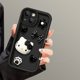 thumbnail image 5 of Funda de TPU suave 3D Liquid Matte Bowknot Hello Kitty para iPhone 15 14 13 12 11 Pro Max XR XS X 7 8 Plus SE2 Candy Painting Cover, 5 of 5