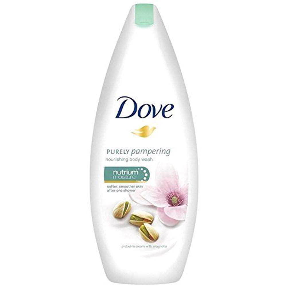 Dove Pistachio Cream Magnolia Soft Skin Bath Body Wash Shower Gel, Pack