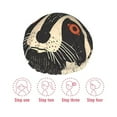 thumbnail image 3 of Gaeub Retro Raccoon Graphic Print Shower Caps for Women Men,Double Waterproof Layers Bathing Hat,Elastic and Reusable Bath Caps, 3 of 7