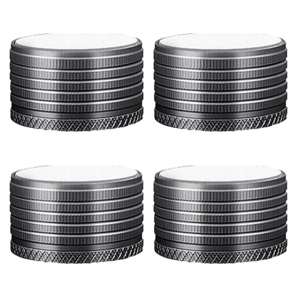 4 elevadores de muebles ajustables, resistentes, multifunción, de aleación de aluminio. Gris