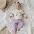 thumbnail image 4 of Jxzom Toddler Baby Girl Clothes 6 12 18 24 Months 2T 3T 4T Fall Winter Outfits Floral Crochet Embroidery Long Sleeve Sweatshirt Tops Pants Set, 4 of 8
