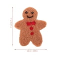 thumbnail image 2 of 10Pcs Gingerbread Man Felt Pendants DIY Wool Felt Pendants Wreath Decor Materials, 2 of 7